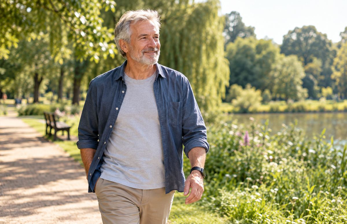 Older man outdoors